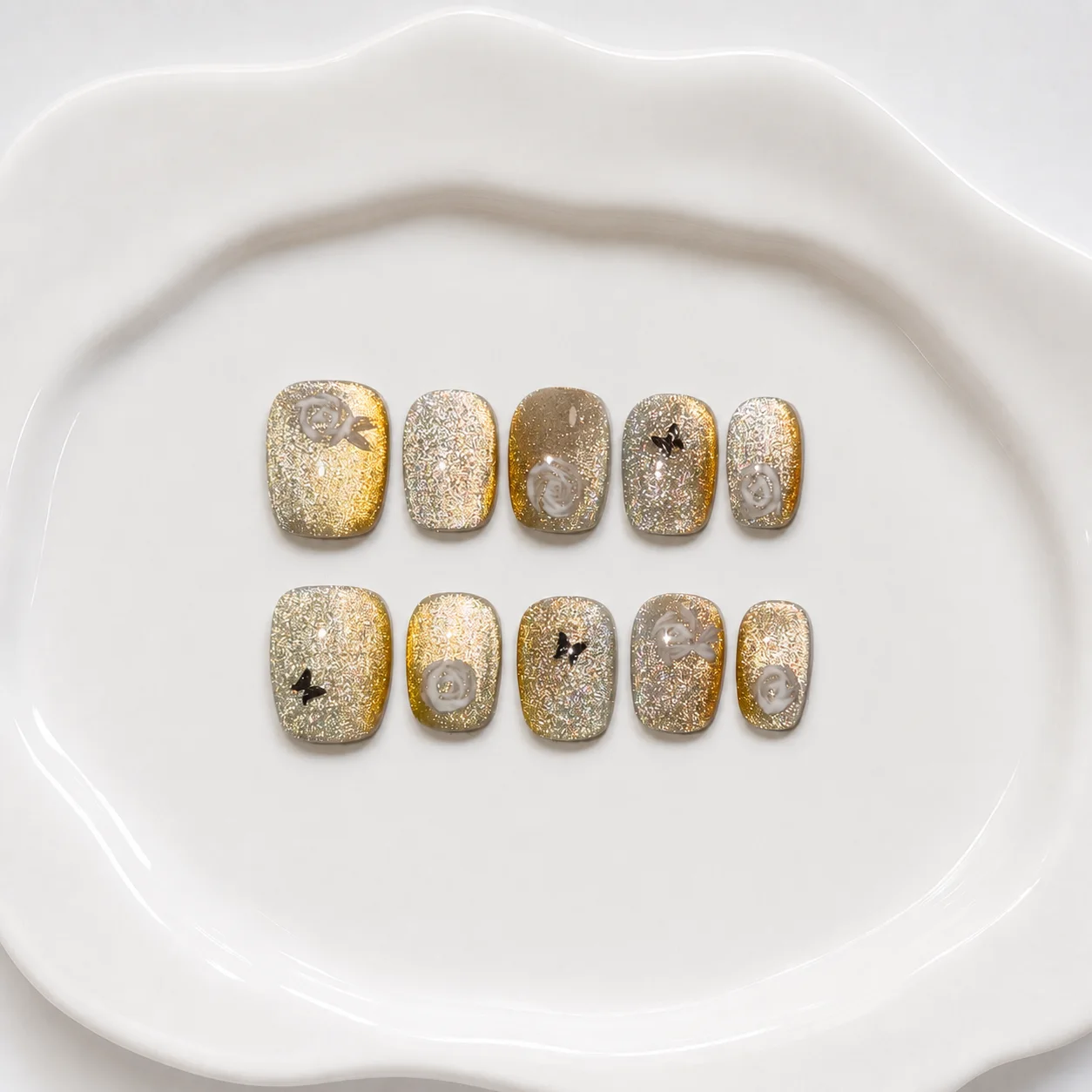 Toofufu Set 297 handmade press-on nail set