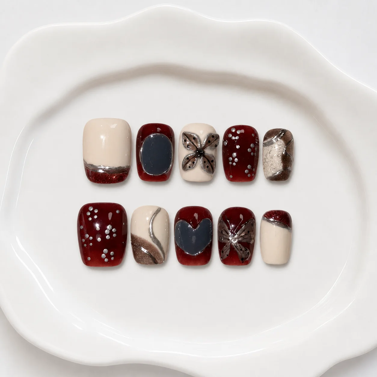 Toofufu Set 308 handmade press-on nail set
