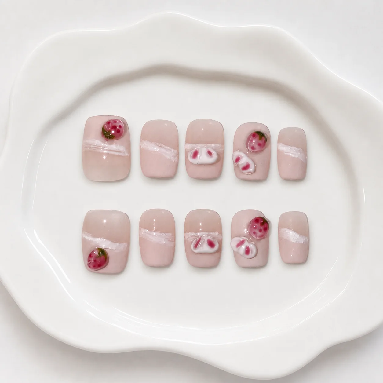 Toofufu Set 338 handmade press-on nail set