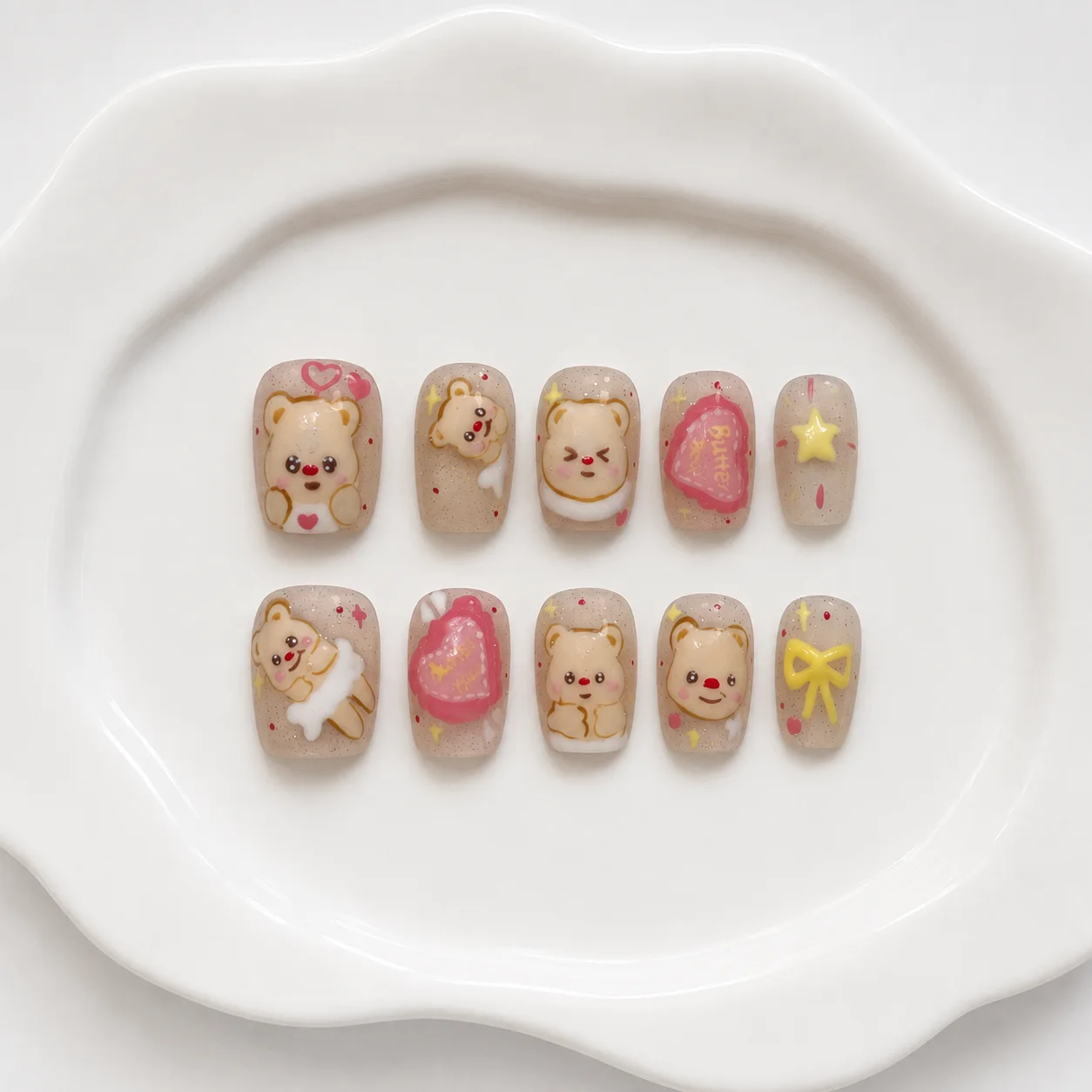 Toofufu Set 360 handmade press-on nail set