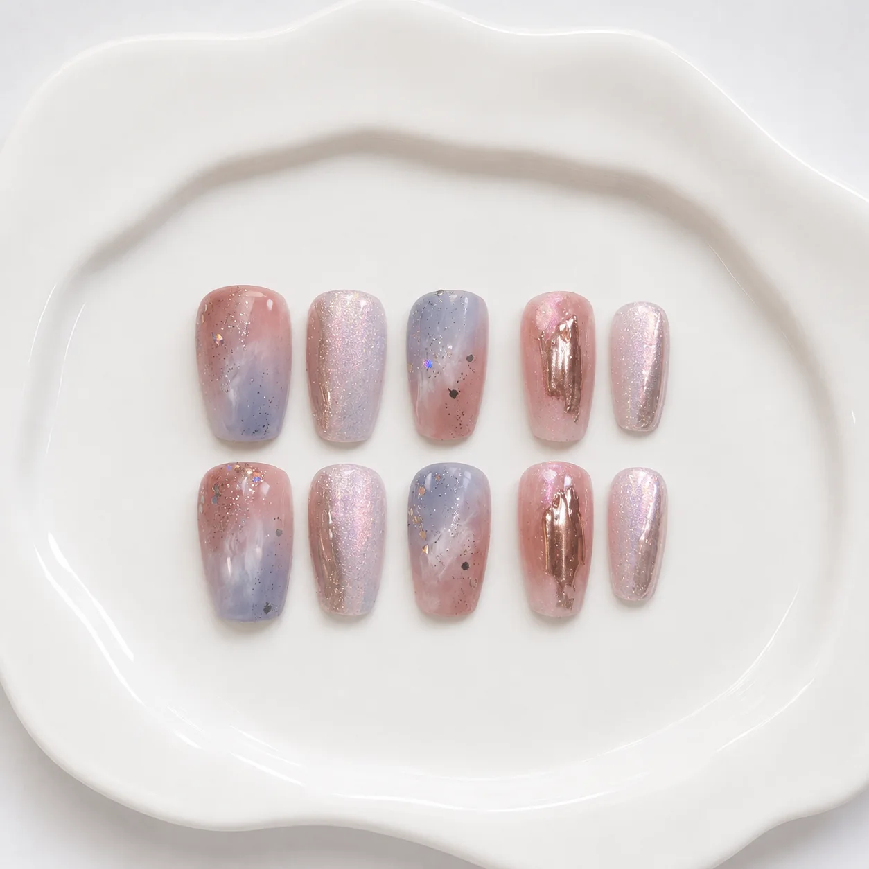 Toofufu Set 249 handmade press-on nail set