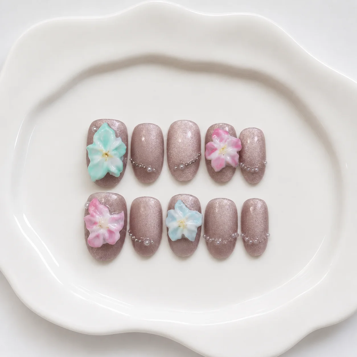 Toofufu Set 320 handmade press-on nail set